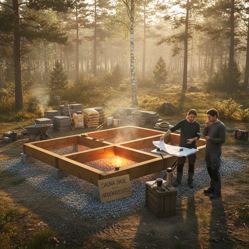 Fundament für Fasssauna — oft vergessene Nebenkosten