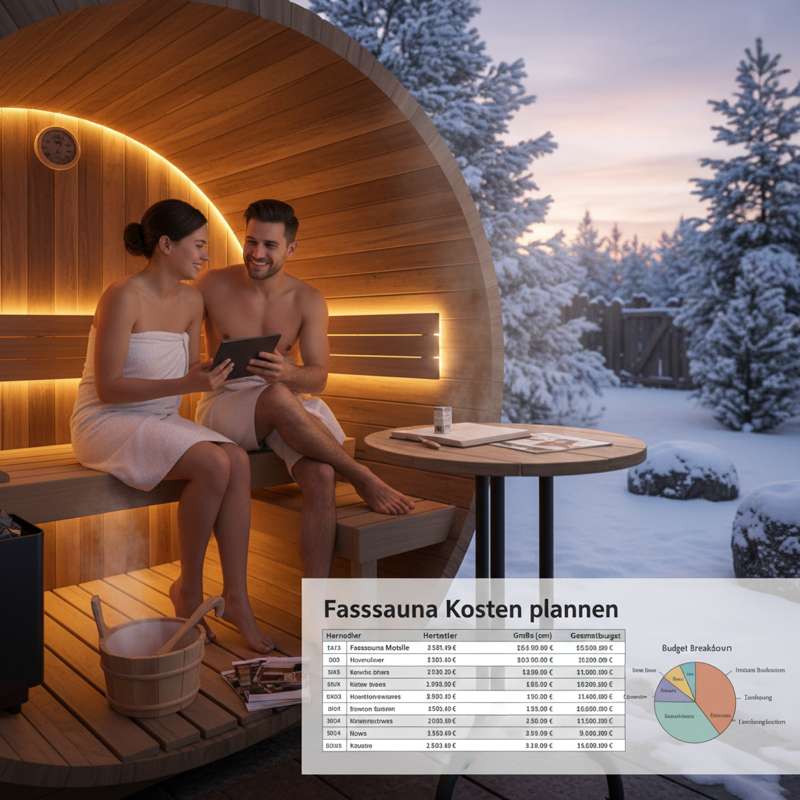 Fasssauna Kosten planen — Budget und Preisvergleich