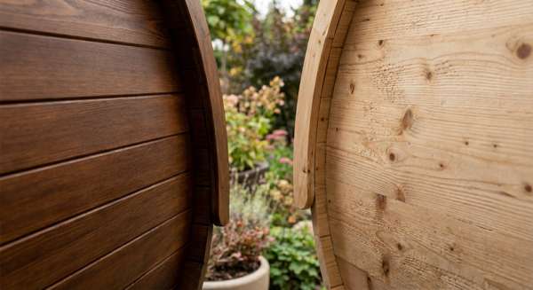 Holzqualität-Vergleich: Thermoholz vs. unbehandelte Fichte