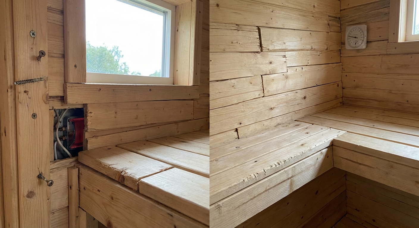 Qualitätsmängel bei günstigen Infrarotsaunen