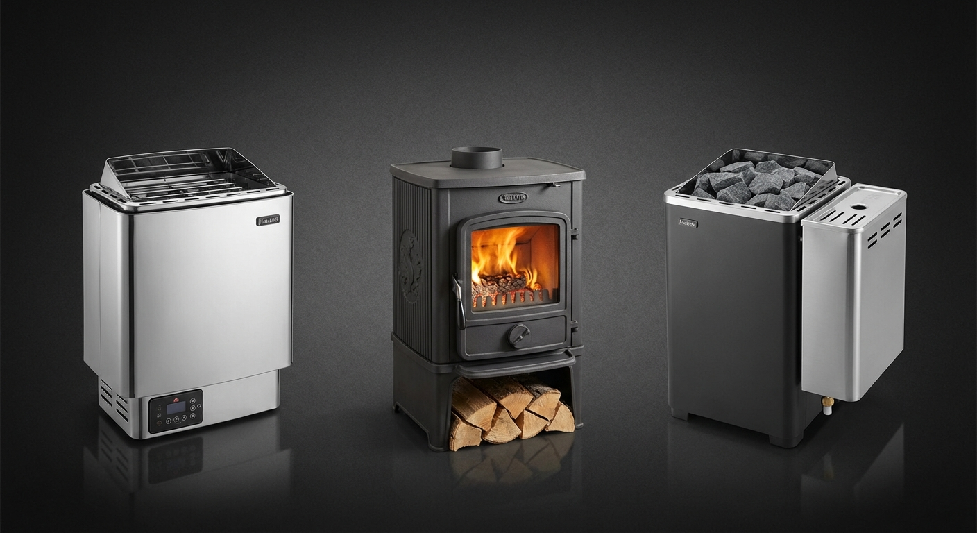 Verschiedene Saunaöfen im Vergleich — Elektro, Holz und Bio-Kombi