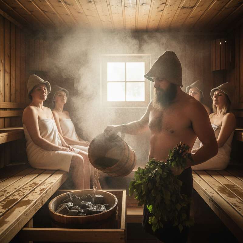 Birkenruten Sauna – Traditioneller Saunabesen aus Birkenzweigen