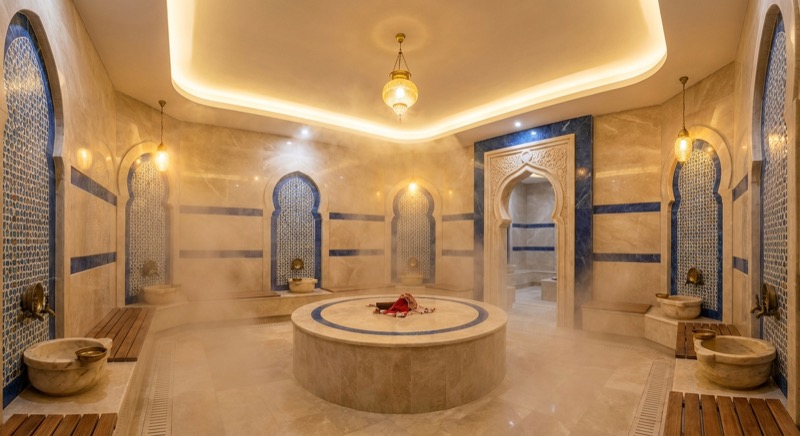 Dampfbad und Hammam