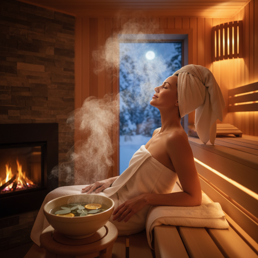 Dampfbad bei Schnupfen