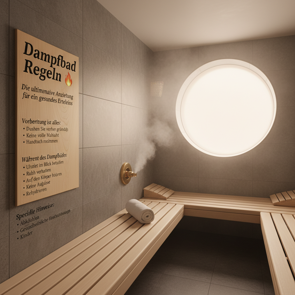 Dampfbad Regeln: 🔥 Die ultimative Anleitung für ein gesundes Erlebnis