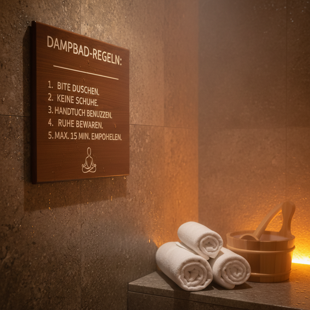 Dampfbad-Regeln