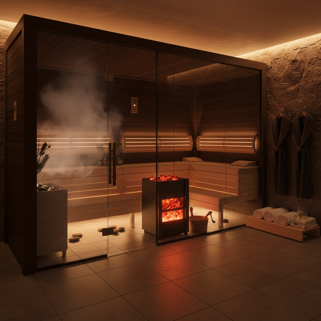 Dampfbad und Sauna kombinieren fuer ganzheitliche Gesundheit und Entspannung