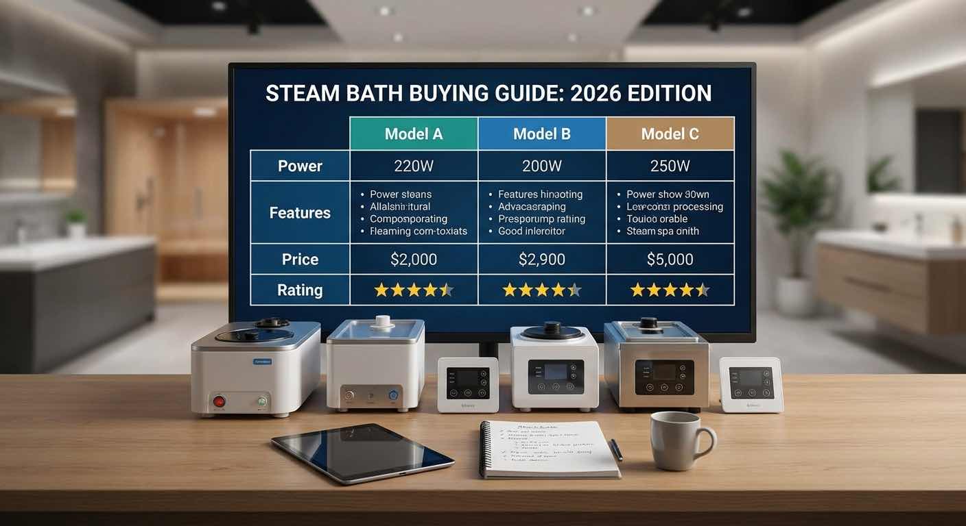 Dampfbad Vergleich 2026 – verschiedene Modelle im direkten Gegenüberstellung