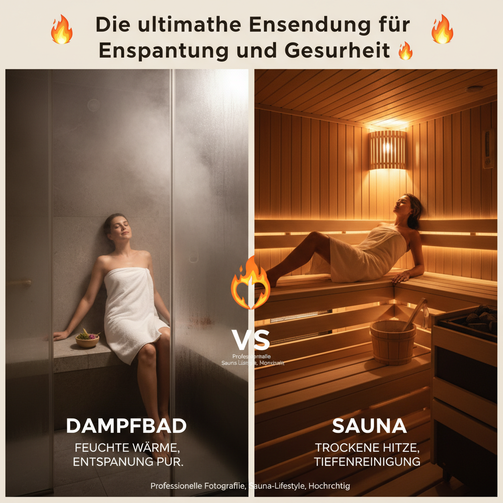 Dampfbad vs Sauna: 🔥 Was ist der Unterschied?