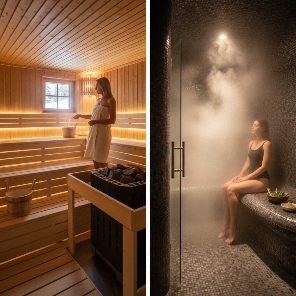 Sauna oder Dampfbad