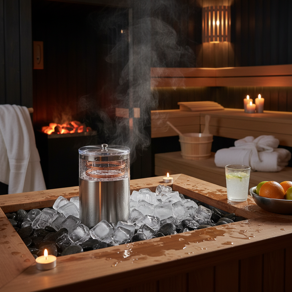 Durchlaufkühler im Eisbad