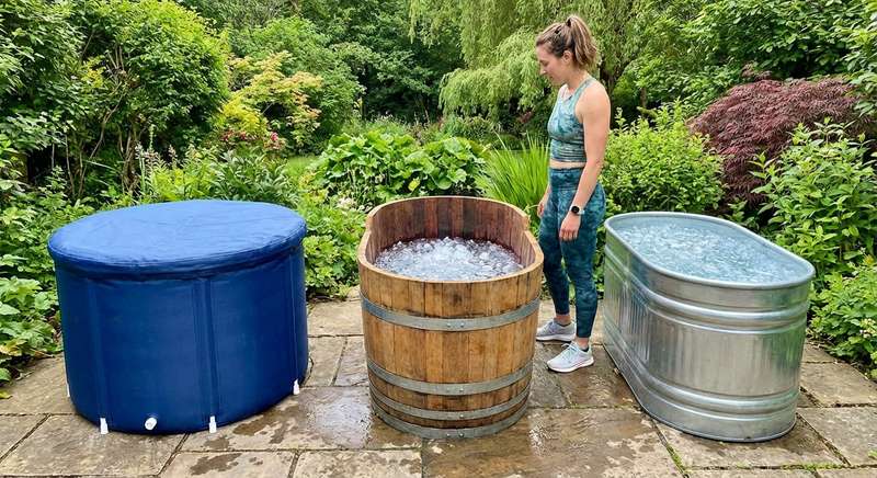 Verschiedene Eisbad-Typen im Vergleich: aufblasbar, Hartschale, Edelstahl und Cold Plunge mit Chiller