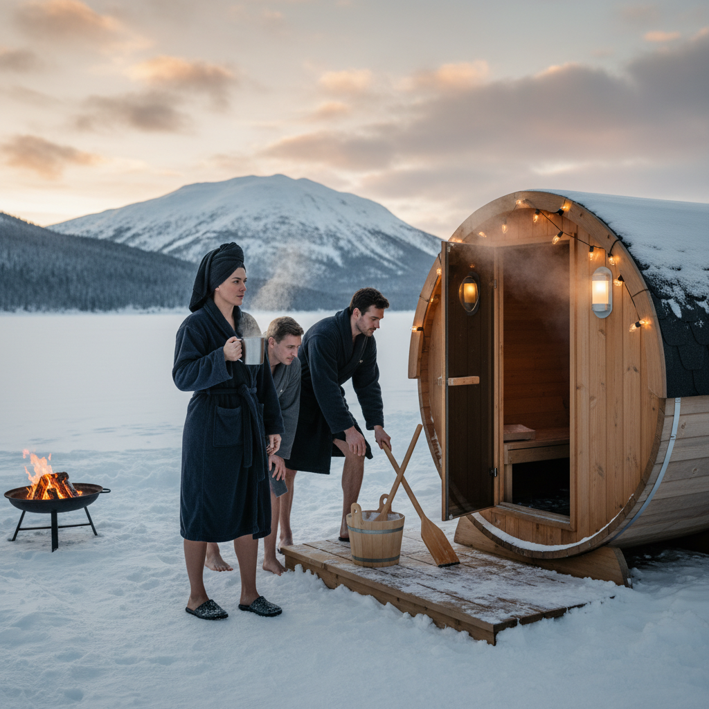 Eisbaden-Vorbereitung