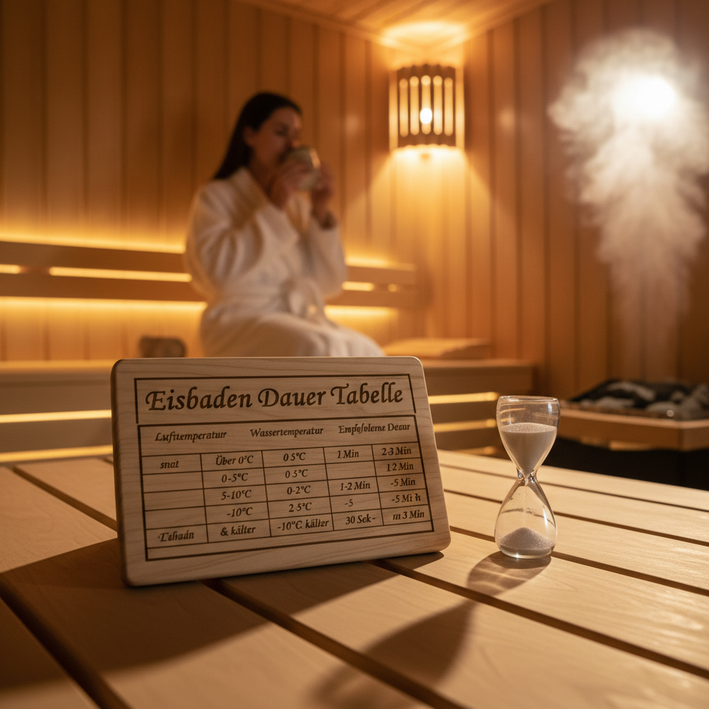 Eisbaden Dauer Tabelle