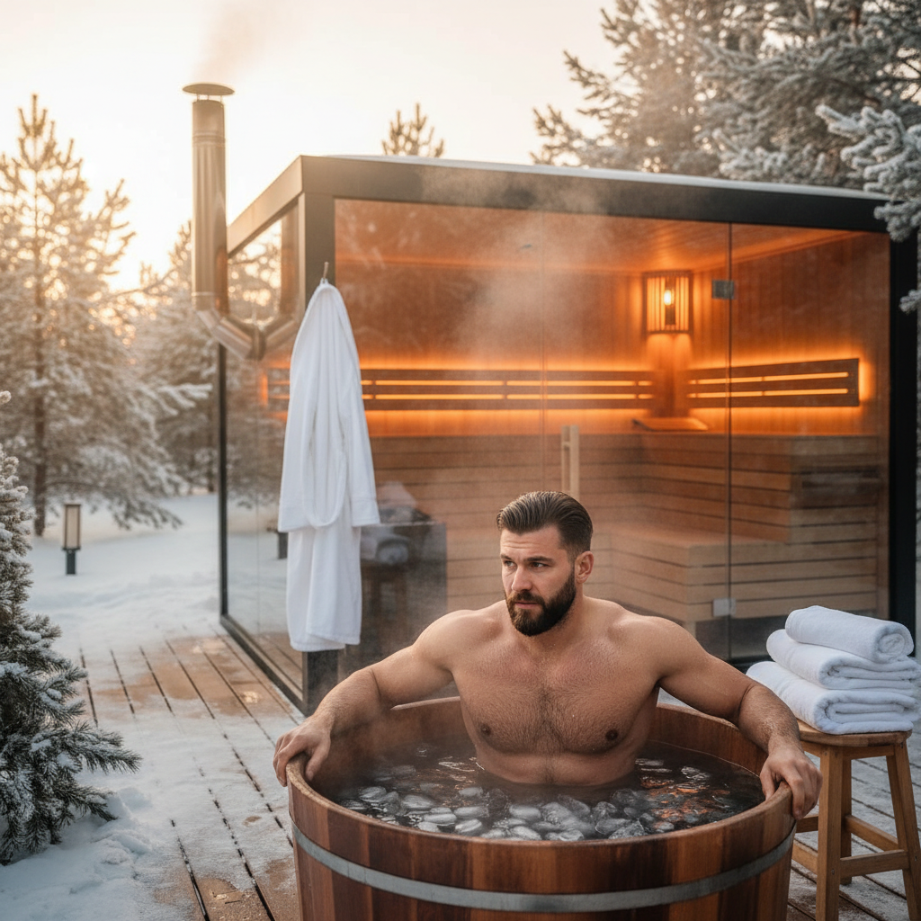 Eisbaden vor oder nach dem Sport