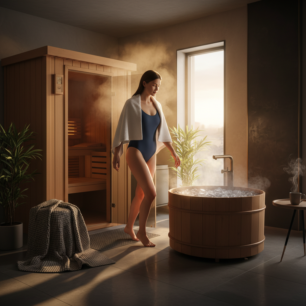 Eisbaden vor oder nach dem Sport