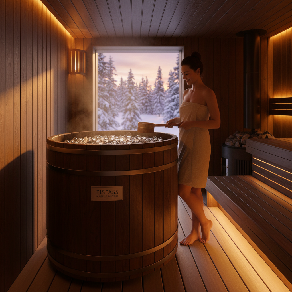 Eisbaden und Entspannung