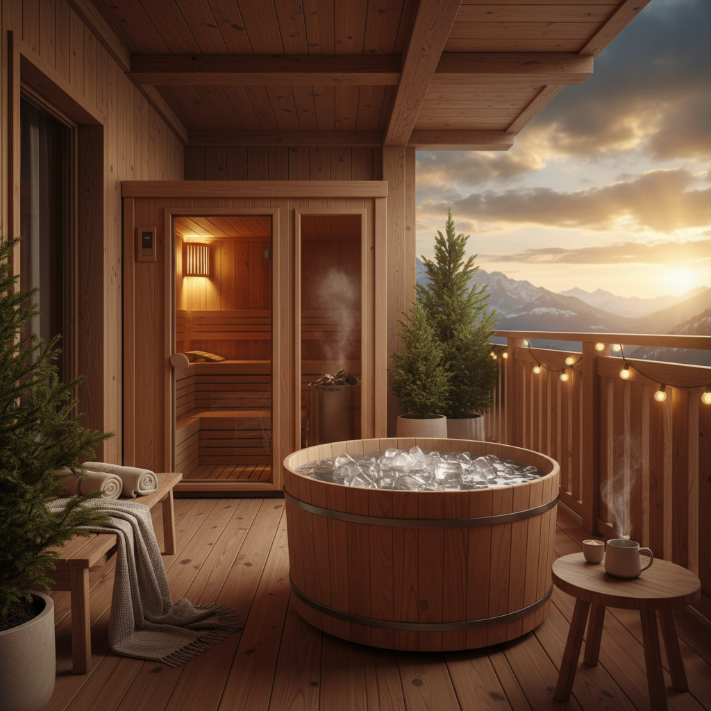 Eistonne auf dem Balkon – Eisbad zu Hause genießen