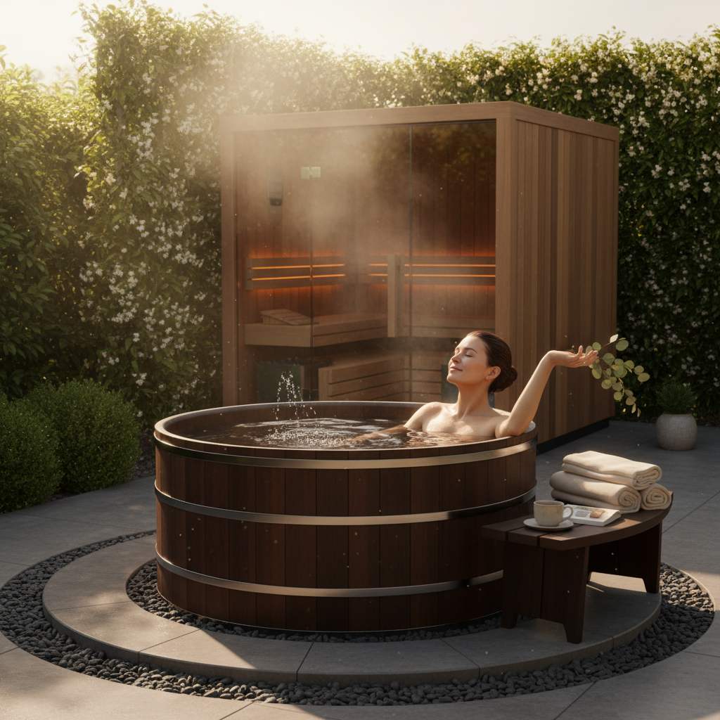 Eistonne im Garten aufgestellt - Platzbedarf und Standort Tipps