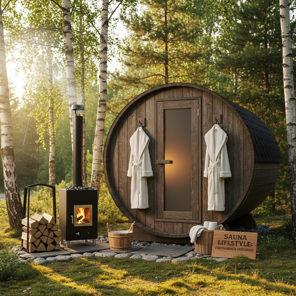 Fass Sauna mit Holzofen 🌿 - Die perfekte Kombination für Entspannung und Gesundheit