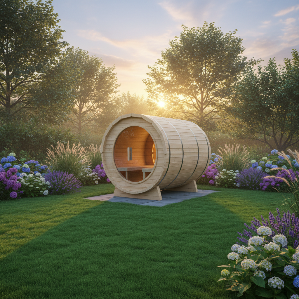 Detailansicht Fasssauna Wandstärke und Holzqualität