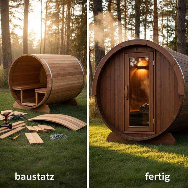 Fasssauna Bausatz vs. Fertigsauna — Was lohnt sich wirklich? – Bild 2