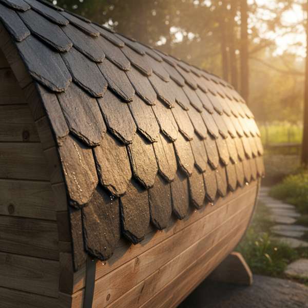 Fasssauna Dachschindeln — Welche Dacheindeckung ist die beste? – Bild 2