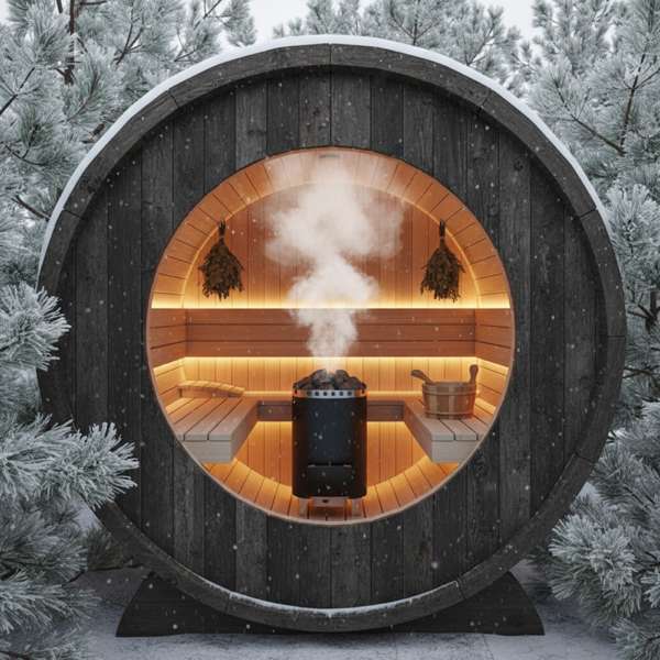 Fasssauna aus Eichenholz — Das Premium-Holz für Generationen – Bild 3