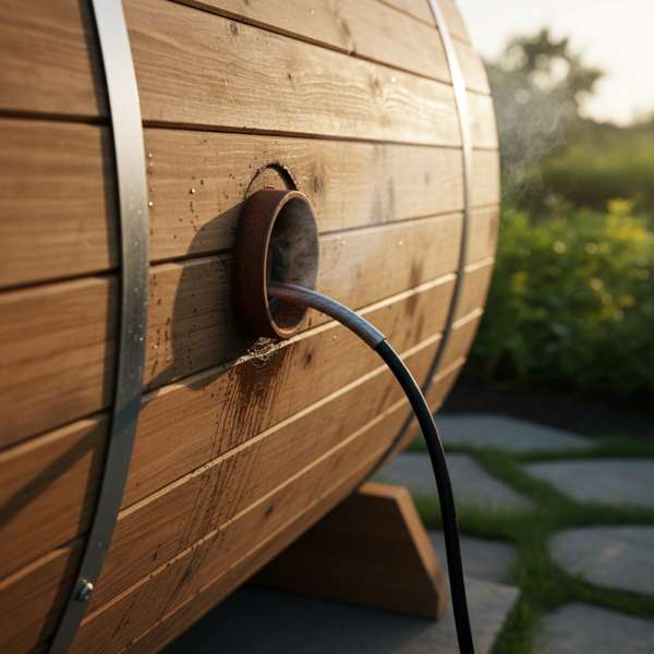 Fasssauna Elektroofen anschließen — Von der Steckdose bis zum Starkstrom – Bild 2