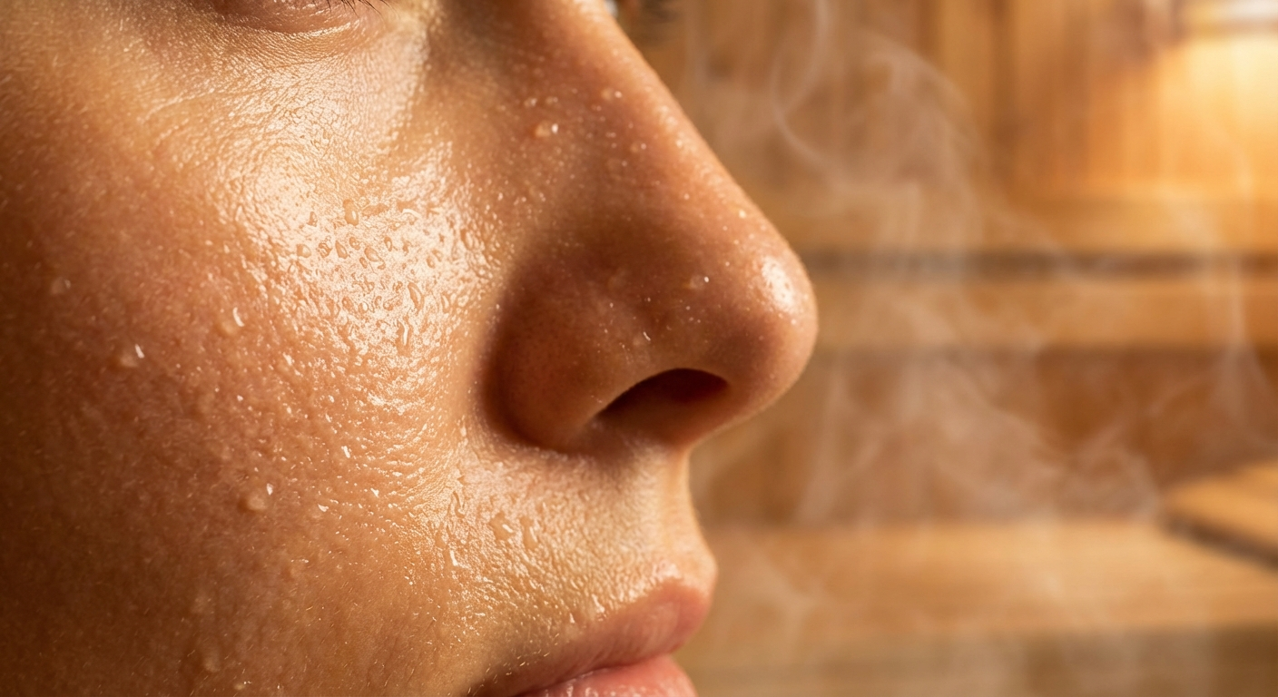 Strahlende Haut nach dem Saunieren