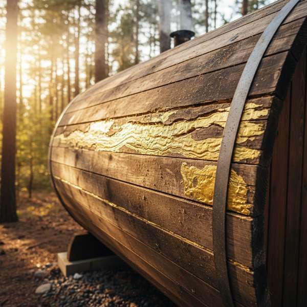 Fasssauna Holz-Risse reparieren — Von harmlos bis handlungsbedürftig – Bild 2