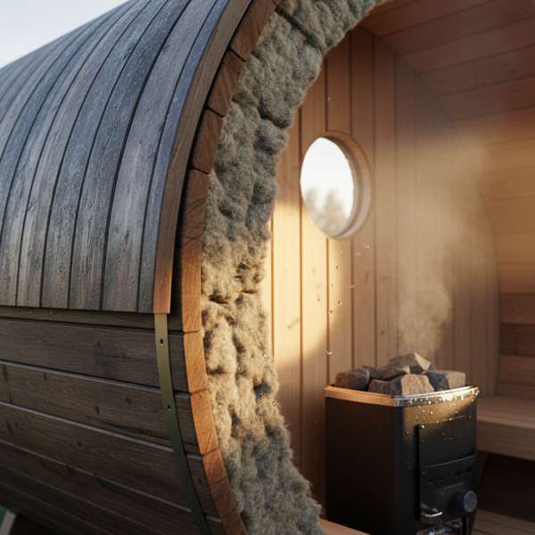 Fasssauna Isolierung — Braucht man das wirklich? – Bild 2