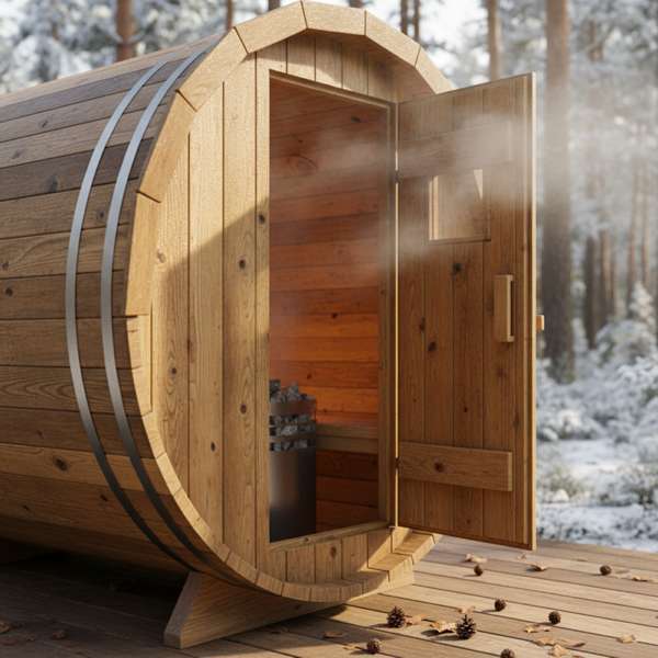 Fasssauna aus Kiefernholz 2026 — Günstig, robust, aber harzig? – Bild 2