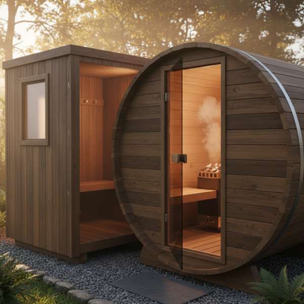 Fasssauna mit Umkleide & Vorraum — Lohnt sich das Komfort-Feature? – Bild 2