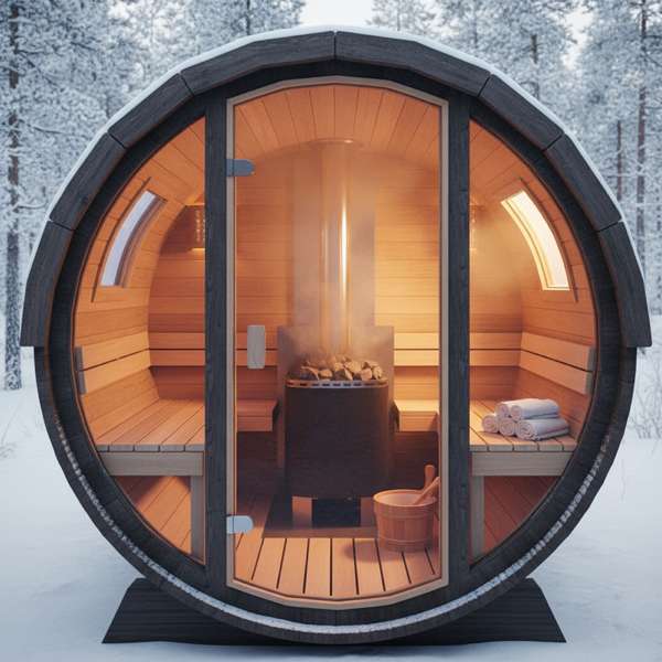 Fasssauna mit Umkleide & Vorraum — Lohnt sich das Komfort-Feature? – Bild 3