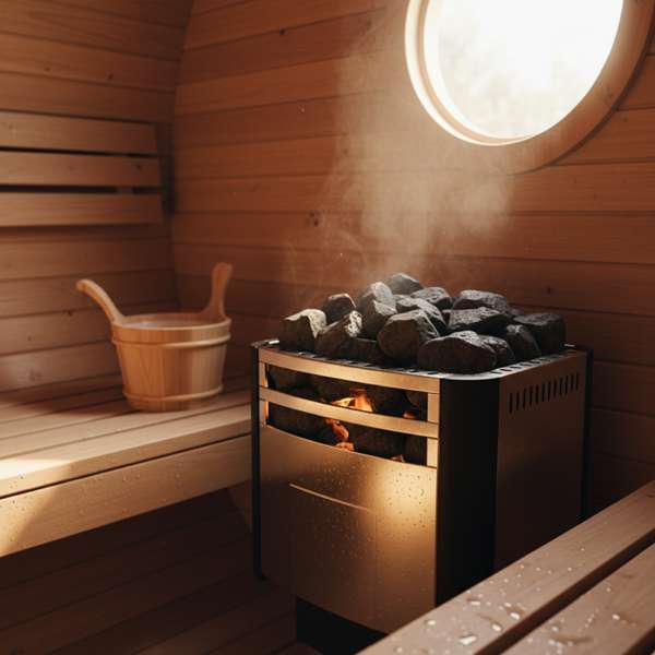 Saunaofen 9 kW für Fasssauna — Der Allrounder für mittlere bis große Fässer – Bild 2