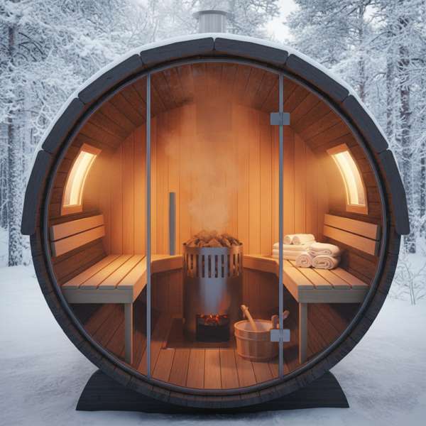 Saunaofen 9 kW für Fasssauna — Der Allrounder für mittlere bis große Fässer – Bild 3