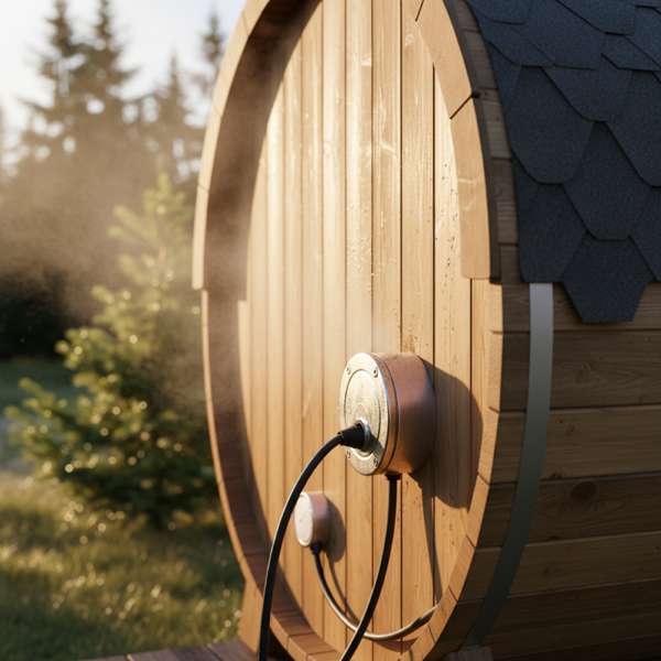 Fasssauna Stromanschluss — 230V, 400V oder gar keinen? – Bild 2