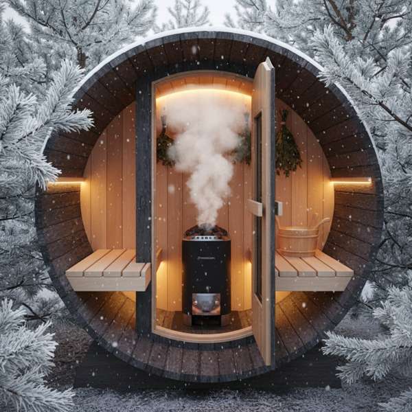 Fasssauna aus Thermokiefer — Das modifizierte Holz mit dem besten Preis-Leistungs-Verhältnis – Bild 3