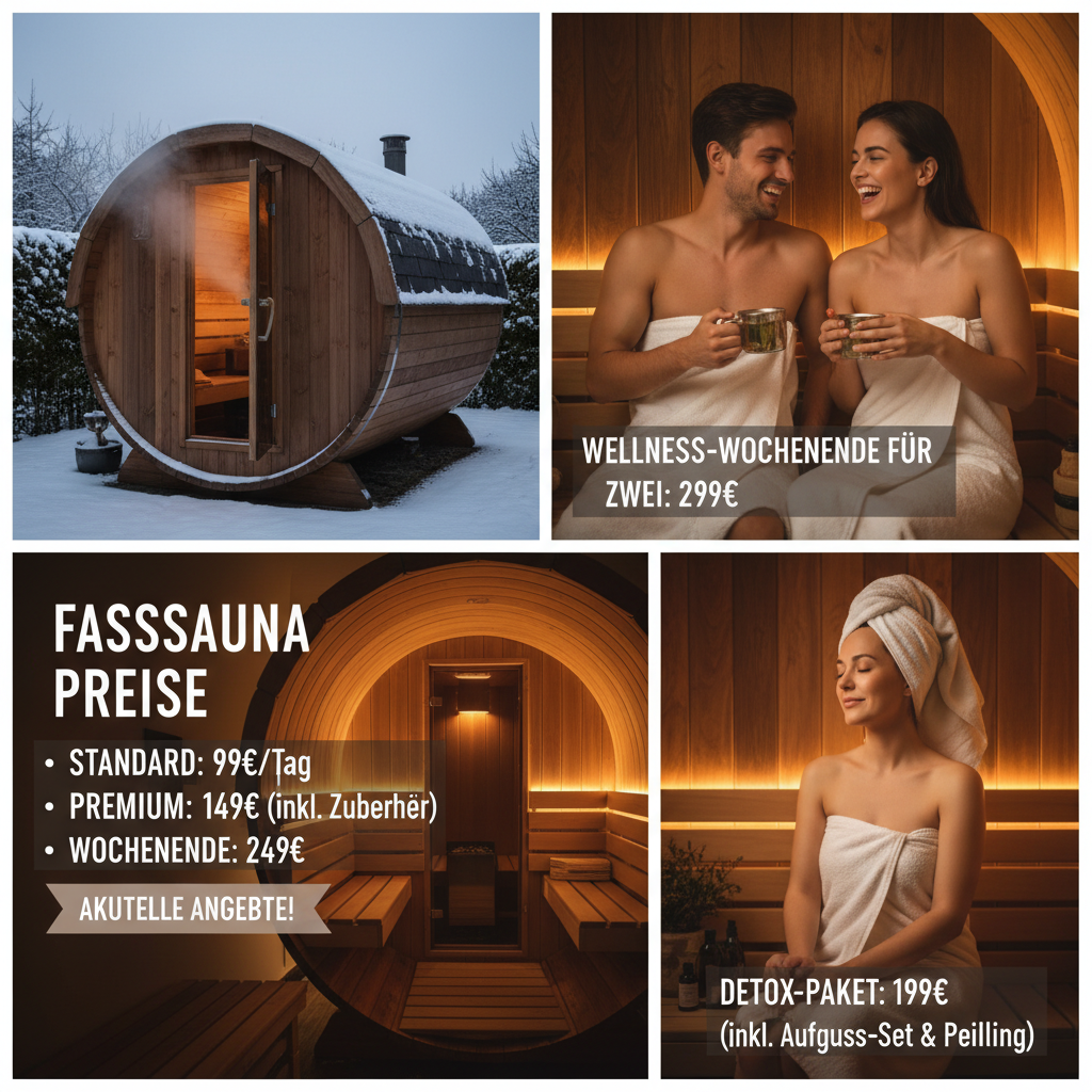 Fasssauna-Preise und Angebote