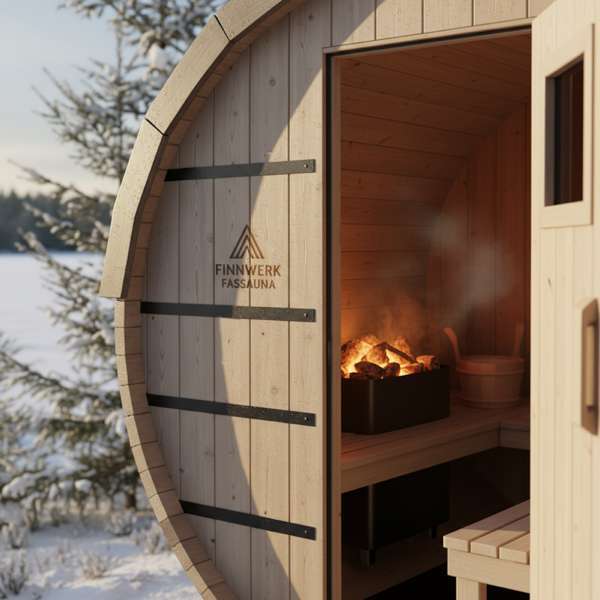 Finnwerk Fasssauna Test 2026 — Premium-Qualität aus Thermoholz – Bild 2