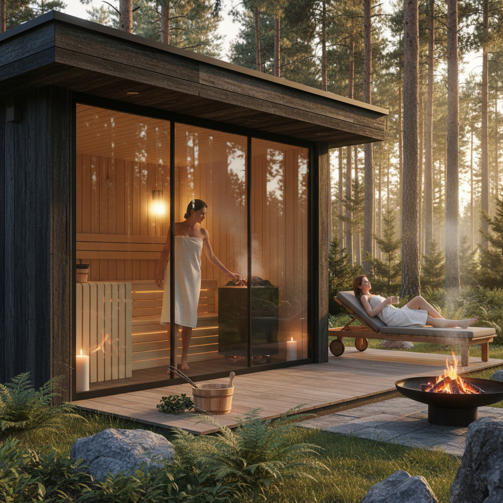Gartenhaus mit Sauna