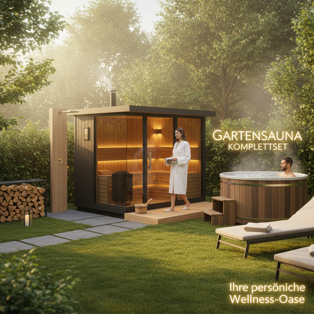 Gartensauna Komplettset 🌿 - Die perfekte Lösung für Entspannung und Wohlbefinden