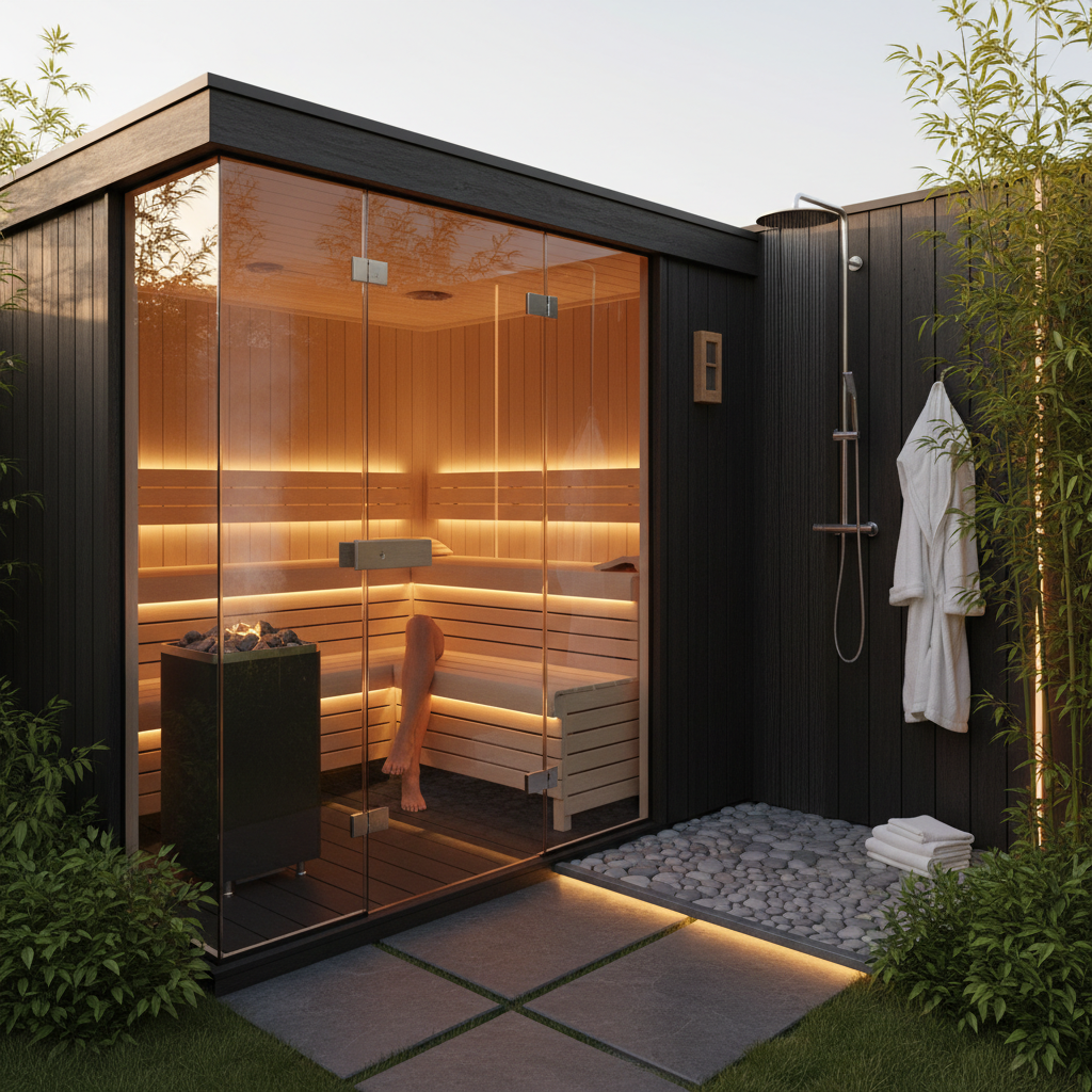 Gartensauna mit Dusche 🛀: Das ultimative Entspannungserlebnis