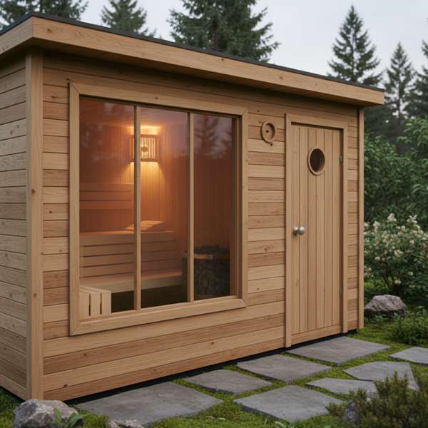 Gartensauna mit Vorraum 2026 — Umkleide, Ruhebereich & mehr Komfort – Bild 2