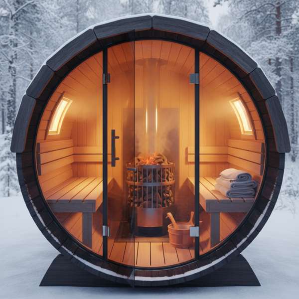 Fasssauna Holzofen vs. Elektroofen — Der ultimative Vergleich 2026 – Bild 3