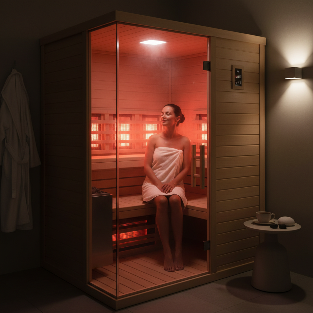 Infrarotkabine im Einsatz