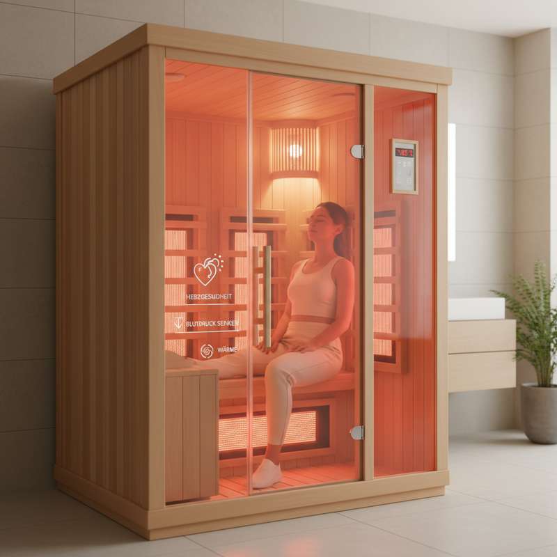Infrarotsauna bei Bluthochdruck Herzgesundheit Wirkung Kreislauf