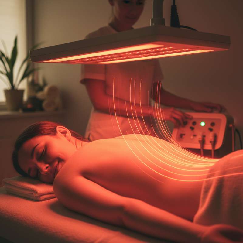 Infrarot-Wärmestrahlen dringen tief in Rückenmuskulatur ein