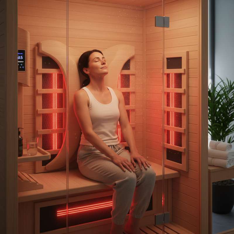 Infrarotsauna Rückentherapie Bandscheibe Muskelverspannungen